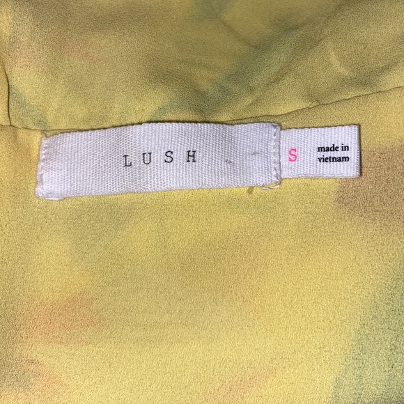 Lush Yellow Floral Mini Dress - Picture 6 of 7